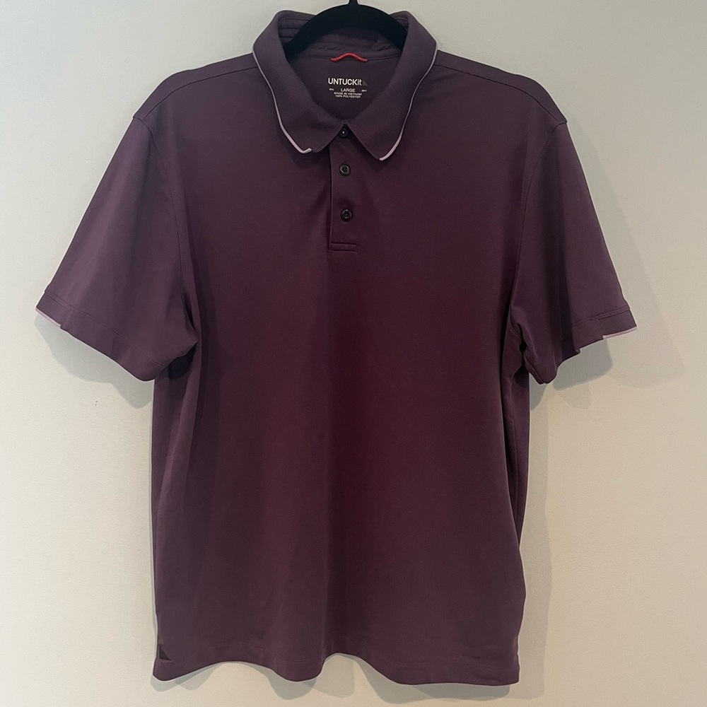 UNTUCKit Bennett Polo Golf Regular Fit Shirt L